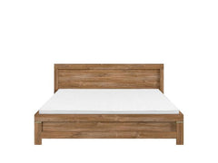Gent Bed Frame 180x200 cm – Stirling Oak | Classic Style | Tall Headboard | Mattress Not Included