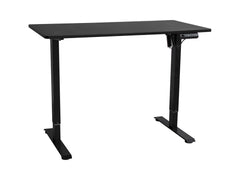 Emil 2 Electric Height-Adjustable Gaming & Standing Desk – Black | 120×60 cm | 72–118 cm Height Range | Scratch-Resistant Melamine