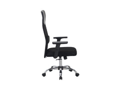 Alex — Mesh Office Chair | TILT | Adjustable Armrests | Black | 108–118 cm