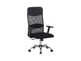Alex — Mesh Office Chair | TILT | Adjustable Armrests | Black | 108–118 cm