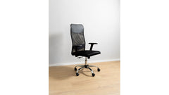 Alex — Mesh Office Chair | TILT | Adjustable Armrests | Black | 108–118 cm
