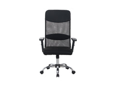 Alex — Mesh Office Chair | TILT | Adjustable Armrests | Black | 108–118 cm