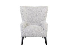 Casey Quilted Armchair – Wave Spring Seat, High Back, Hardwood Legs