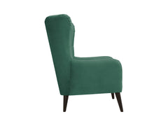 Casey Quilted Armchair – High Back, Sinuous Spring Seat | Hardwood Legs