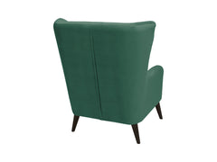 Casey Quilted Armchair – High Back, Sinuous Spring Seat | Hardwood Legs