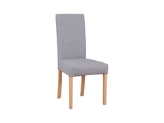 Campel Upholstered Dining Chair – Grey & Sonoma Oak