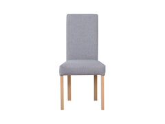 Campel Upholstered Dining Chair – Grey & Sonoma Oak