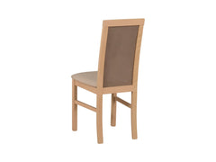 Como — Upholstered Dining Chair | Sonoma Oak & Brown Fabric