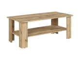 Acadia Coffee Table – Wotan Oak | L-Shape Legs & Lower Shelf | 115×56×45.5 cm | Living Room