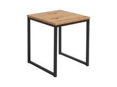 Aroz Side Table 40 | Artisan Oak | Square | Metal Frame | 40×40×40 cm | Loft Style
