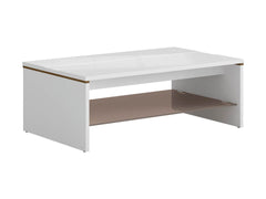 Azteca Trio — Coffee Table | 110 × 65 cm | White Gloss & Canterbury Oak
