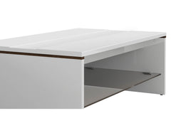 Azteca Trio — Coffee Table | 110 × 65 cm | White Gloss & Canterbury Oak