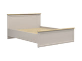Anga A Double Bed 160×200 cm – Cashmere & Mauvella Oak