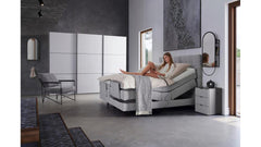 Falcon Continental Bed 160×200 cm – Monolith 85 Grey