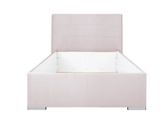 Cosala III Upholstered Bed 120×200 cm – Tall Smooth Headboard, Choice of Fabric | Frame & Mattress Optional
