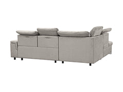 Aragon Corner Sofa Bed with Storage 270×230 cm – Adjustable Headrests & Seat Depth