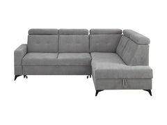 Amado Corner Sofa (Right-Hand) – Wind 90, 5 Adjustable Headrests, Sleep Function, Bedding Storage
