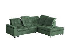 Aragon Corner Sofa Bed – Adjustable Headrests, Storage, 140×198 cm Sleeping Surface