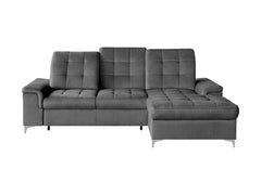 Ariado Right-Hand Corner Sofa Bed — Dolphin Mechanism, 140x200cm Sleeping Surface, Velvet Upholstery & Bedding Storage, Voss 15