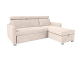 Brico Corner Sofa Bed 204×168 cm – Reversible, Dolphin Mechanism, Adjustable Headrests & Bedding Storage