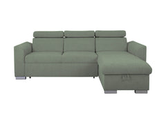 Evia Corner Sofa Bed with Storage – Reversible Left/Right | Adjustable Headrests | Delfin Mechanism | 243×186 cm
