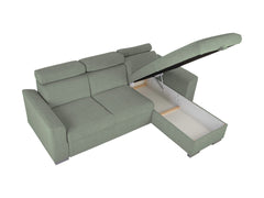 Evia Corner Sofa Bed with Storage – Reversible Left/Right | Adjustable Headrests | Delfin Mechanism | 243×186 cm