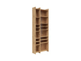 Benny Tall Open Bookcase 80x226 cm – Artisan Oak, Geometric Shelves, Display & Storage