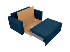 Bunio III 2-Seater Sofa Bed with Storage – Grey Manila Fabric
