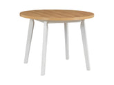 Brenox Round Dining Table 100 cm – Artisan Oak / White