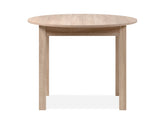 Coburg Round Extendable Dining Table 100–140cm — No Sharp Corners, 3 Colour Options, Sonoma Oak