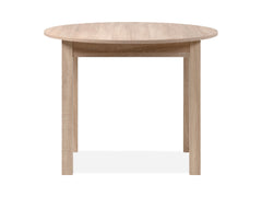 Coburg Round Extendable Dining Table 100–140cm — No Sharp Corners, 3 Colour Options, Sonoma Oak