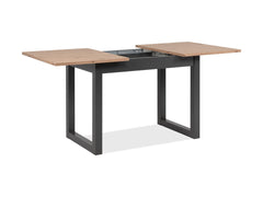 Denver Extendable Dining Table | Artisan Oak & Graphite MDF Frame | 120–160x80cm | Loft Style