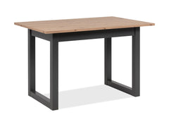Denver Extendable Dining Table | Artisan Oak & Graphite MDF Frame | 120–160x80cm | Loft Style