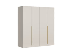 Flex 4-Door Wardrobe 200x218 cm – Kashmir, Hanging Rails & Shelves, Scratch-Resistant