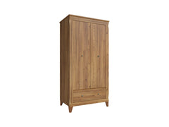 Bergen 2-Door Wardrobe – Golden Sibiu Larch, 102 cm