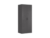 Flex Double-Door Wardrobe 100 cm – Graphite