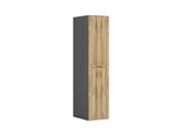 Flex Narrow Wardrobe Column 50 cm – Graphite / Wotan Oak