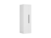 Flex Wardrobe 75 — 2-Door White Wardrobe with Hanging Rail & Shelves