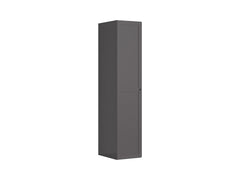 Flex Wardrobe 50 — Slim 1-Door with Hanging Rail & Shelves, Graphite