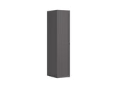 Flex Narrow Wardrobe 50 cm – 1-Door Column Wardrobe with Rail & Shelves | Graphite | 50×218×66 cm
