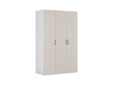 Flex Modular Wardrobe 150 cm – 3 Doors – White / Cashmere