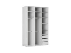 Flex — 3-Door Wardrobe 150 cm with Mirror & Drawers