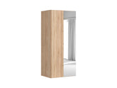 Flex Corner Wardrobe Module 97 cm with Mirror – Sonoma Oak