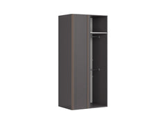 Flex Corner Wardrobe 97 cm with Mirror – Tungsten Grey