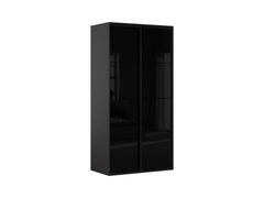 Flex Sliding Door Wardrobe 120 cm – Graphite / Black Gloss