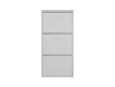 Fly 3K Shoe Cabinet – White | Metal Hallway Shoe Storage