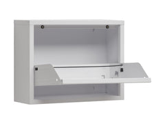 Fly 1K — Compact Metal Shoe Cabinet | 50 × 37 × 15 cm | White | Loft Style