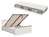 Frija Bed Set 160×200 cm – Storage Bed & Ceres AV Pocket Spring Mattress | Andersen Pine White & Artisan Oak