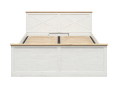 Frija Bed Set 160×200 cm – Storage Bed & Ceres AV Pocket Spring Mattress | Andersen Pine White & Artisan Oak