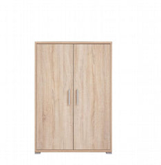 BRW Office Storage Cabinet 114cm — 2 Doors, 2 Internal Shelves & Simple Handles, Sonoma Oak